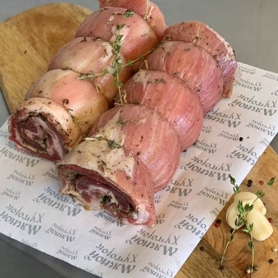 Рулет из свиной грудинки